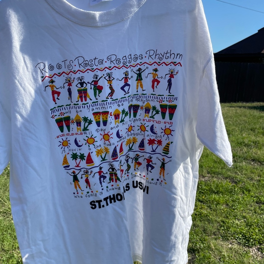 Vintage Rasta reggae St. Thomas short sleeve unisex tee